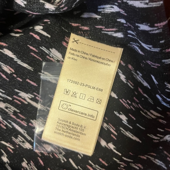 Scotch & Soda In Bloom ruffled edging crossover long sleeve dress NWT - Picture 9 of 15